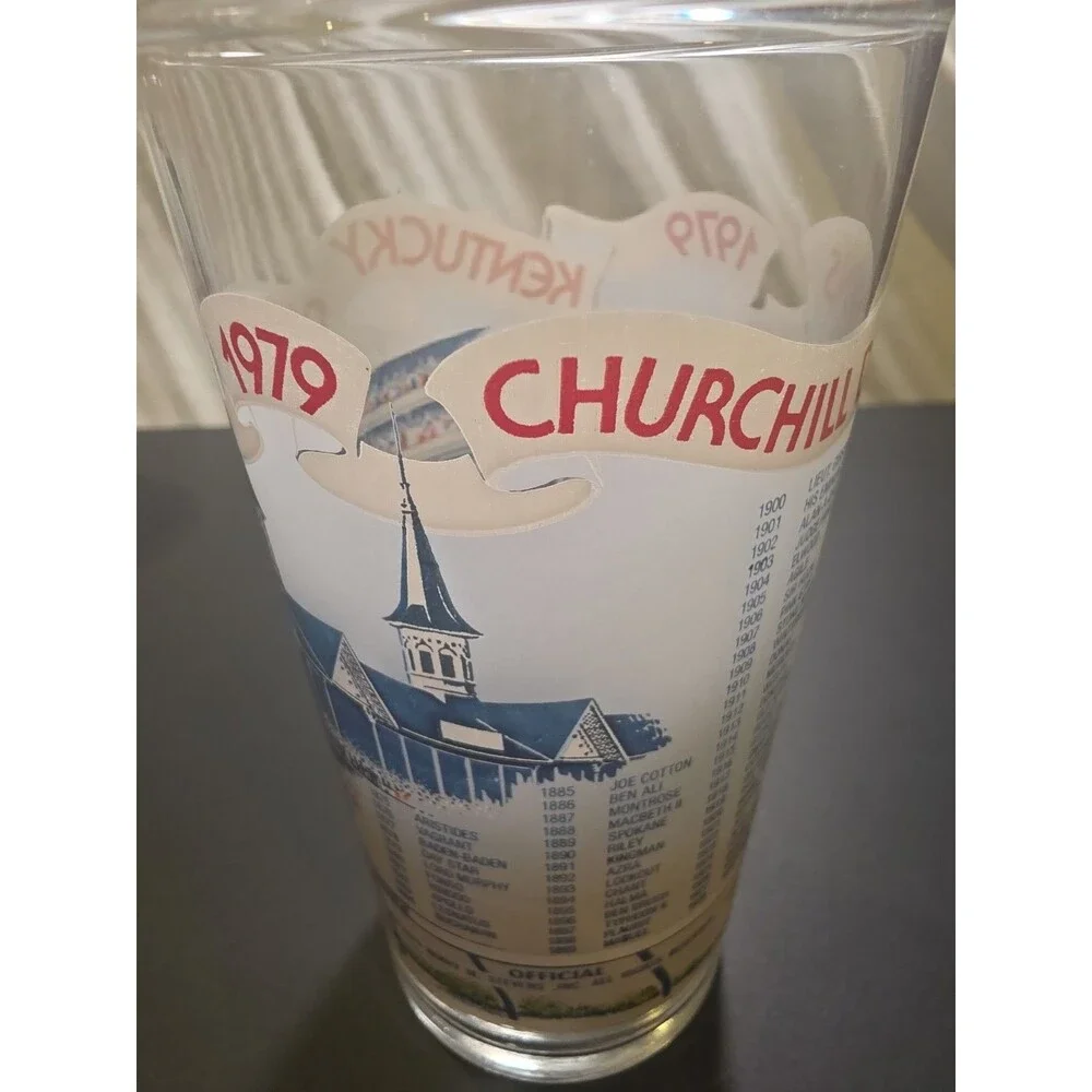Kentucky Derby 1979 105th Running Mint Julep Glass Churchill Downs Horse Racing